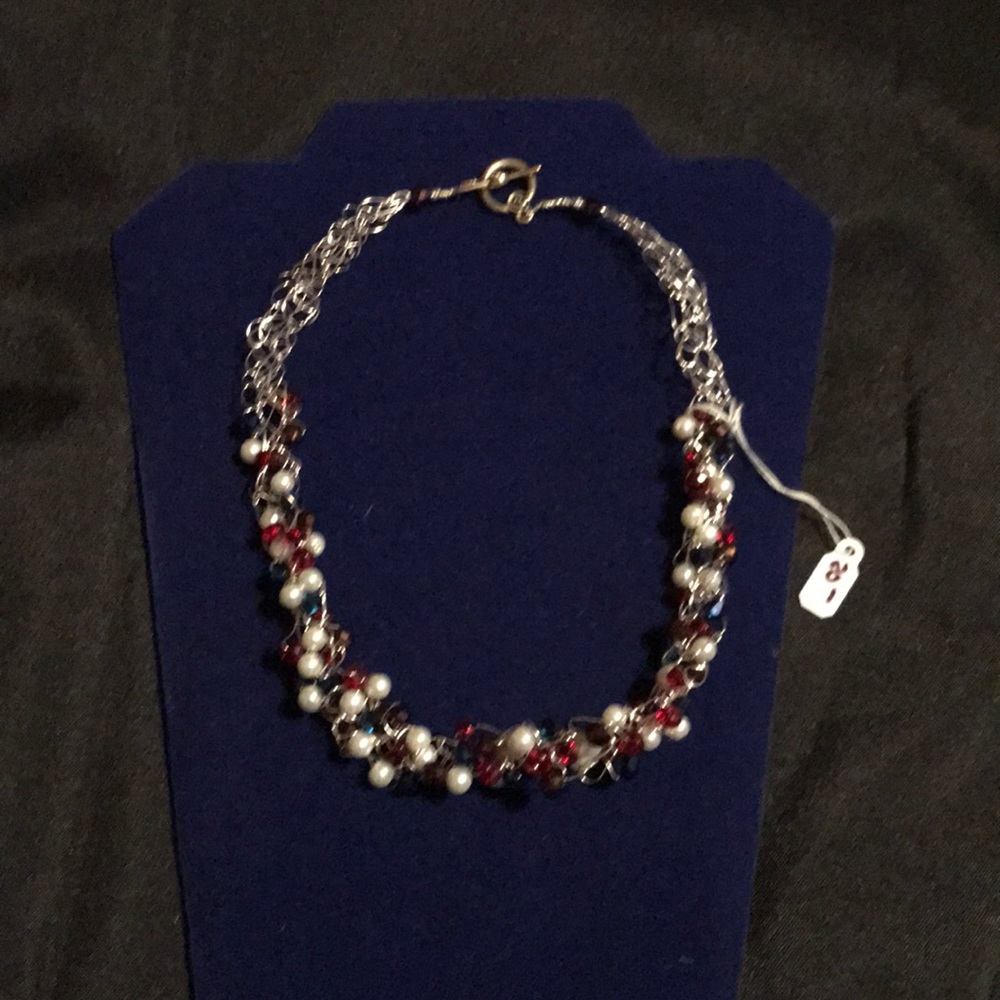 Crotchet beaded necklace